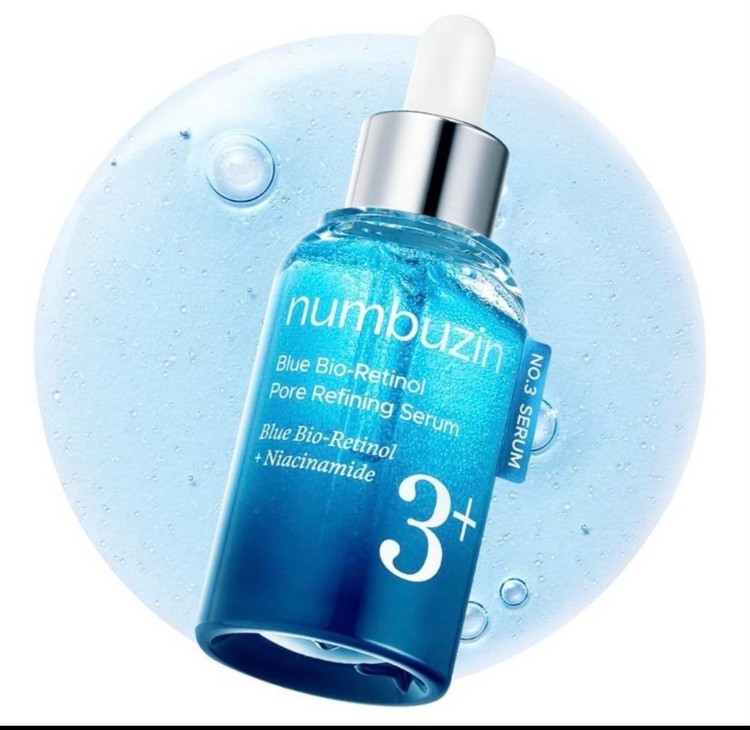 سرم رفع کننده منافذ پوست و جوانساز نامبوزین مدل BLUE BIO-RETINOL PORE REFINING مناسب برای انواع پوست