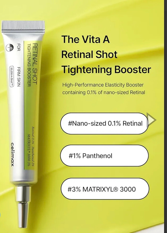 کرم بوستر سفت کننده رتینال شات سلیمکس (Celimax The Retinal Shot Tightening Booster) حجم ۱۵ میل